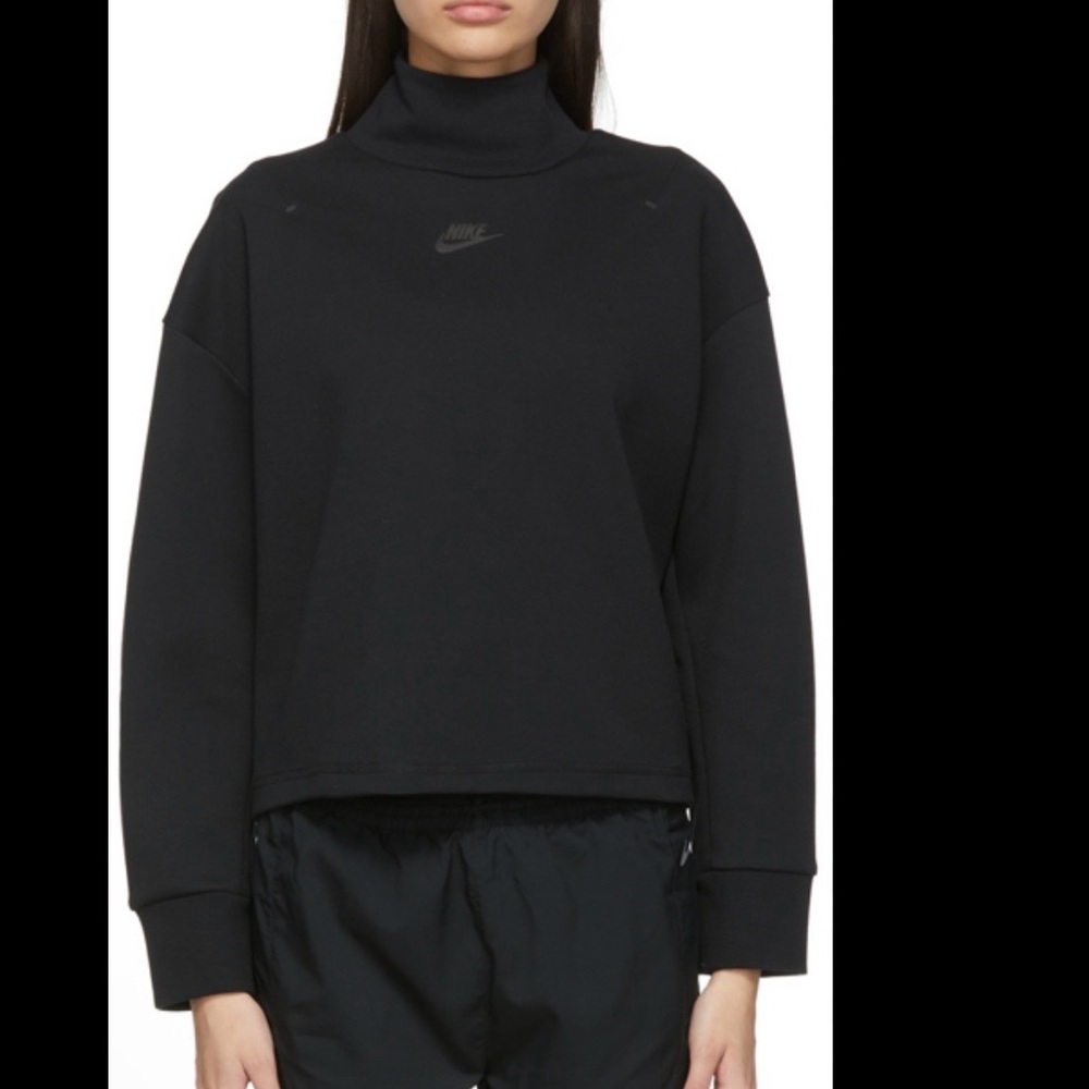Nike tech fleece Black high neck Sweatshirt